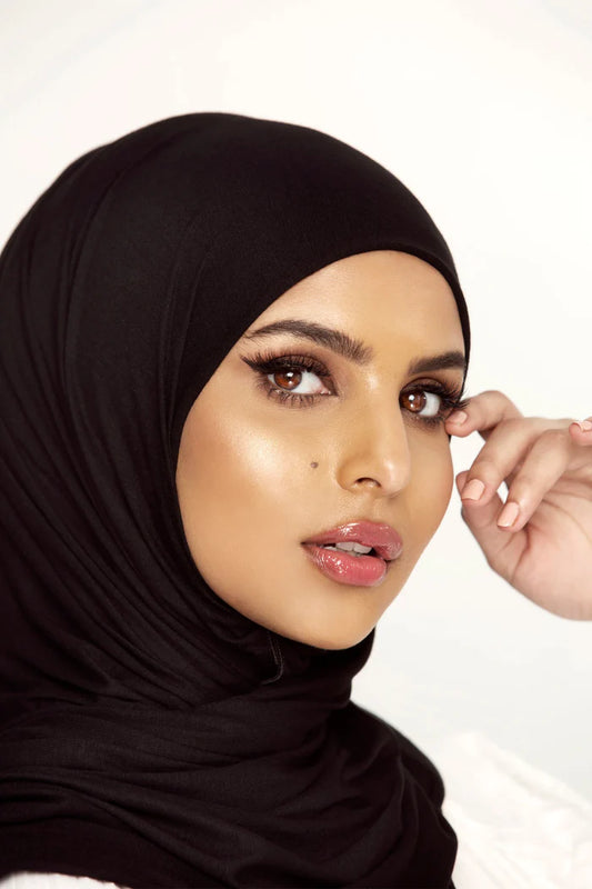 Hijab en jersey PREMIUM NOIR