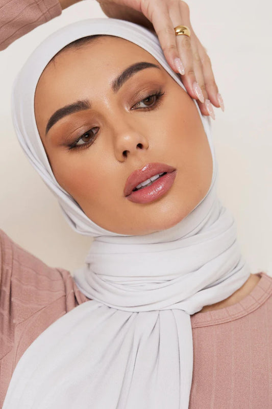 Hijab en jersey PREMIUM GRIS