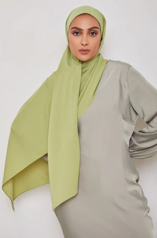 Hijab soie de Médine VERT CLAIR
