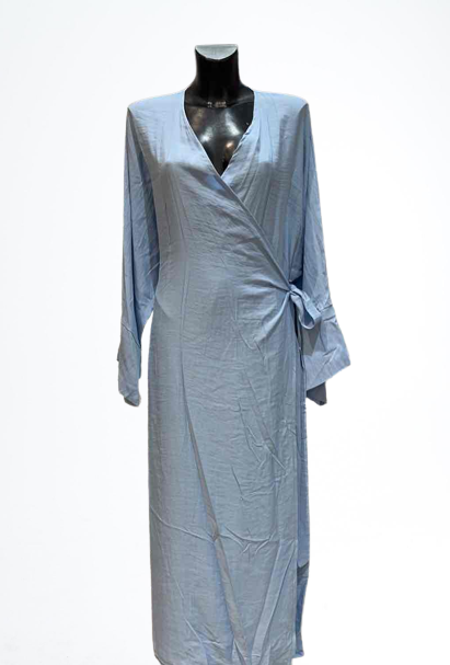 Robe longue à nouer BLEU