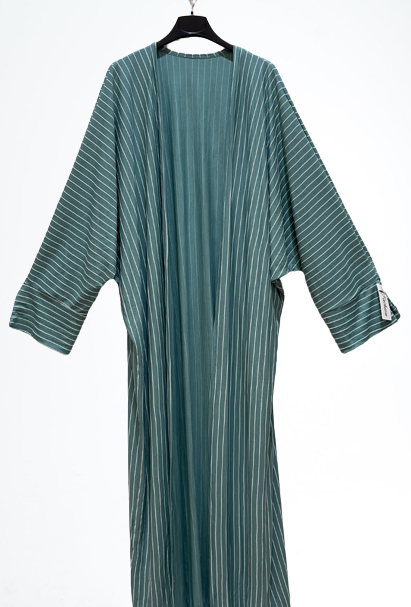 Kimono Rayé VERT D'EAU