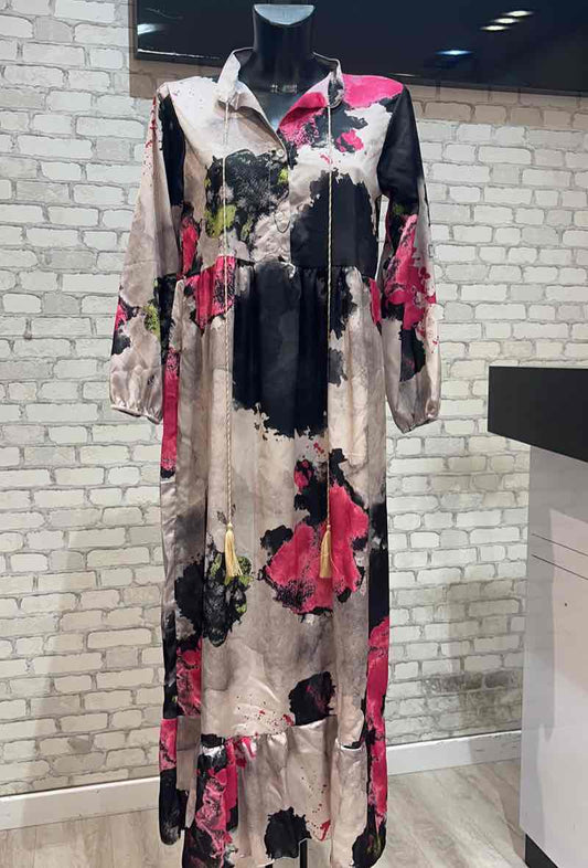 Robe imprimée NOIR