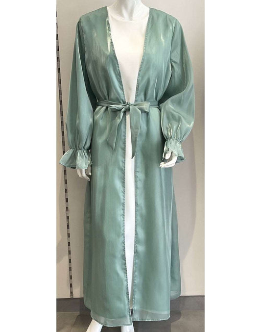 Kimono organza vert d'eau