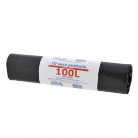 Sacs poubelle coulissant 100L X 20 - ECO+