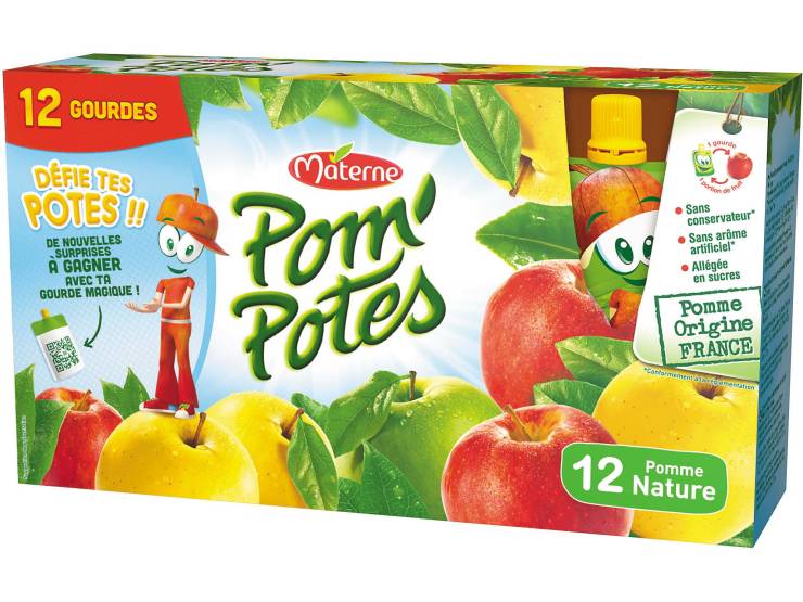 Compote Pom'potes Pomme 12x90g