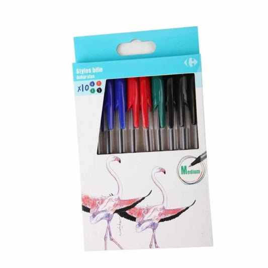 Stylos billes assortis X10